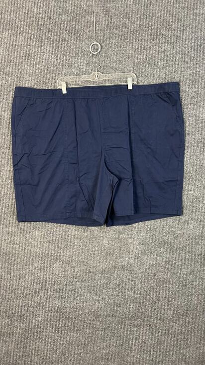 Denim & Co. Pants - Denim & Co. Shorts Womens Plus 5X Blue Pull On Pockets Relaxed Twill Mature